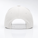 Arrière de la casquette blanche, fermeture snapback réglable en plastique blanc