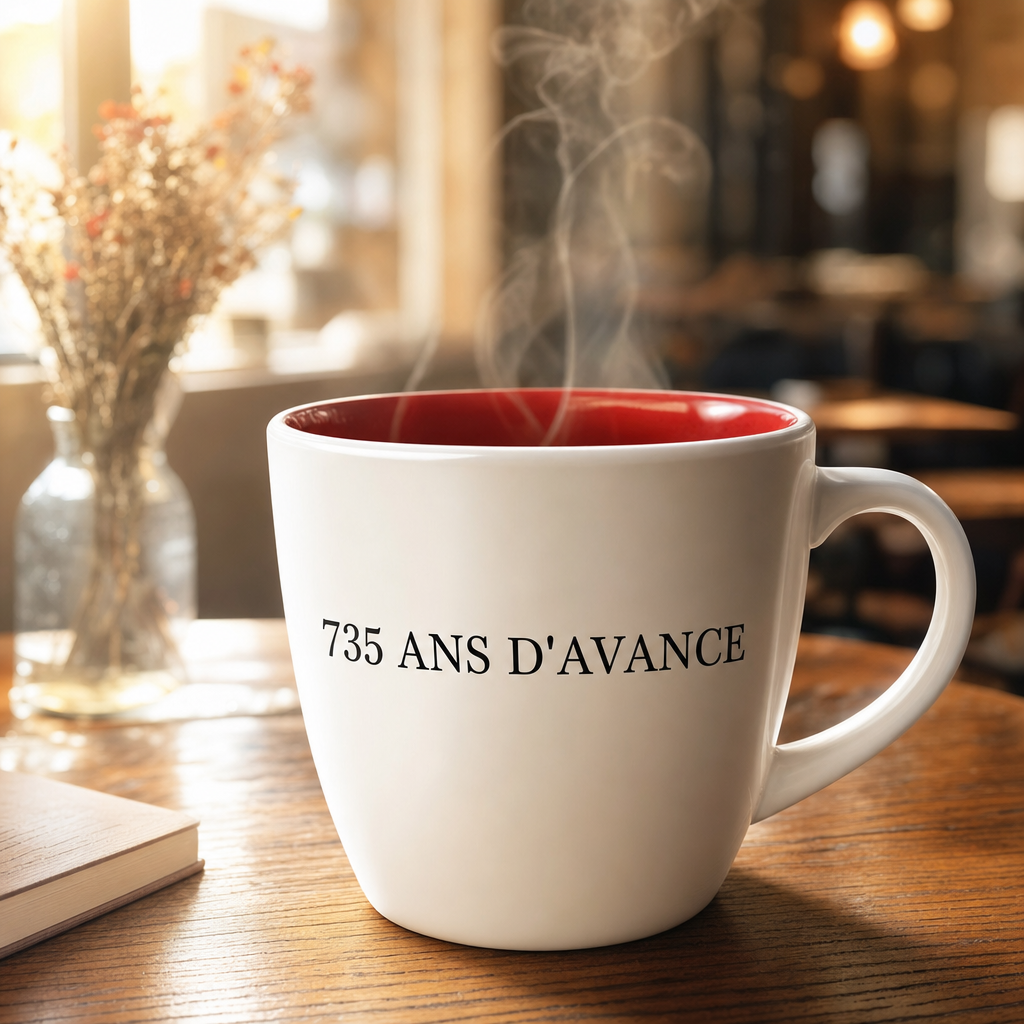 Mug 735 ans d'avance lifestyle cafe
