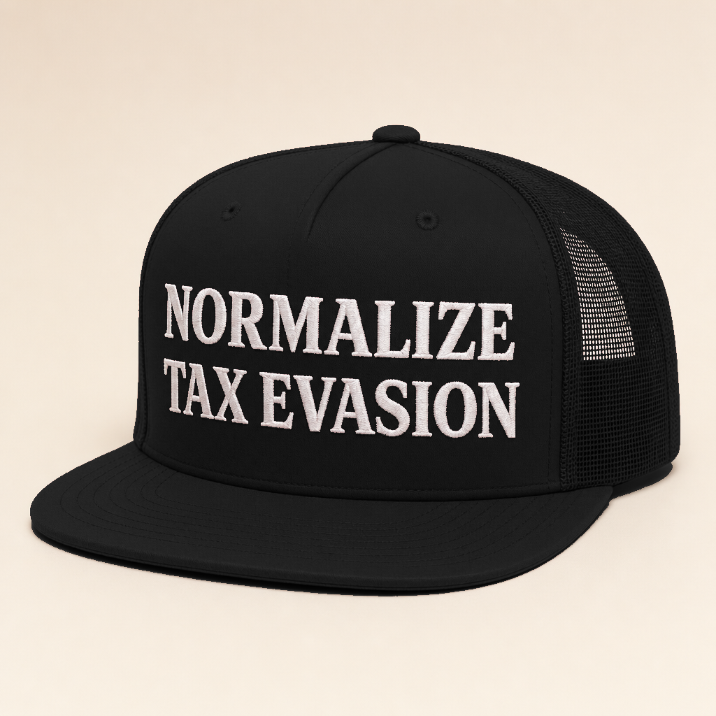 Casquette Normalize Tax Evasion black--black