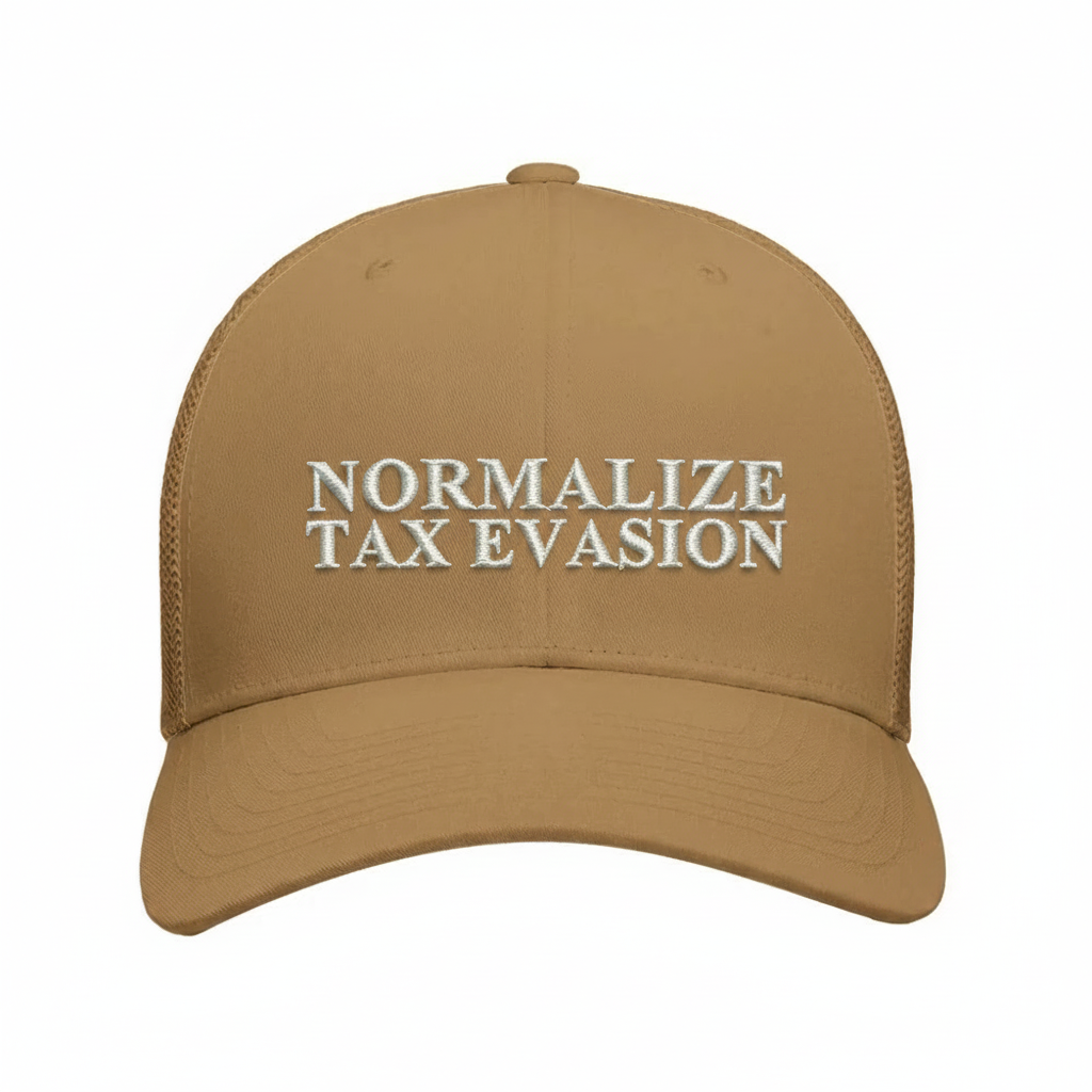 Casquette Normalize Tax Evasion caramel