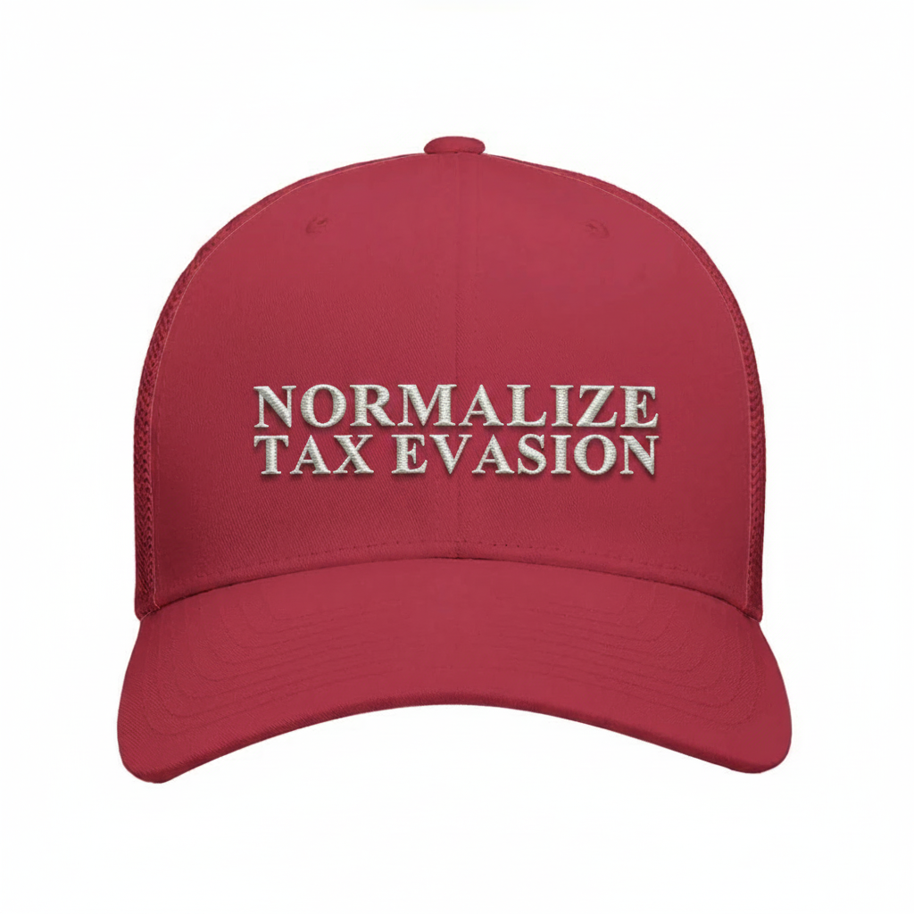 Casquette Normalize Tax Evasion cranberry